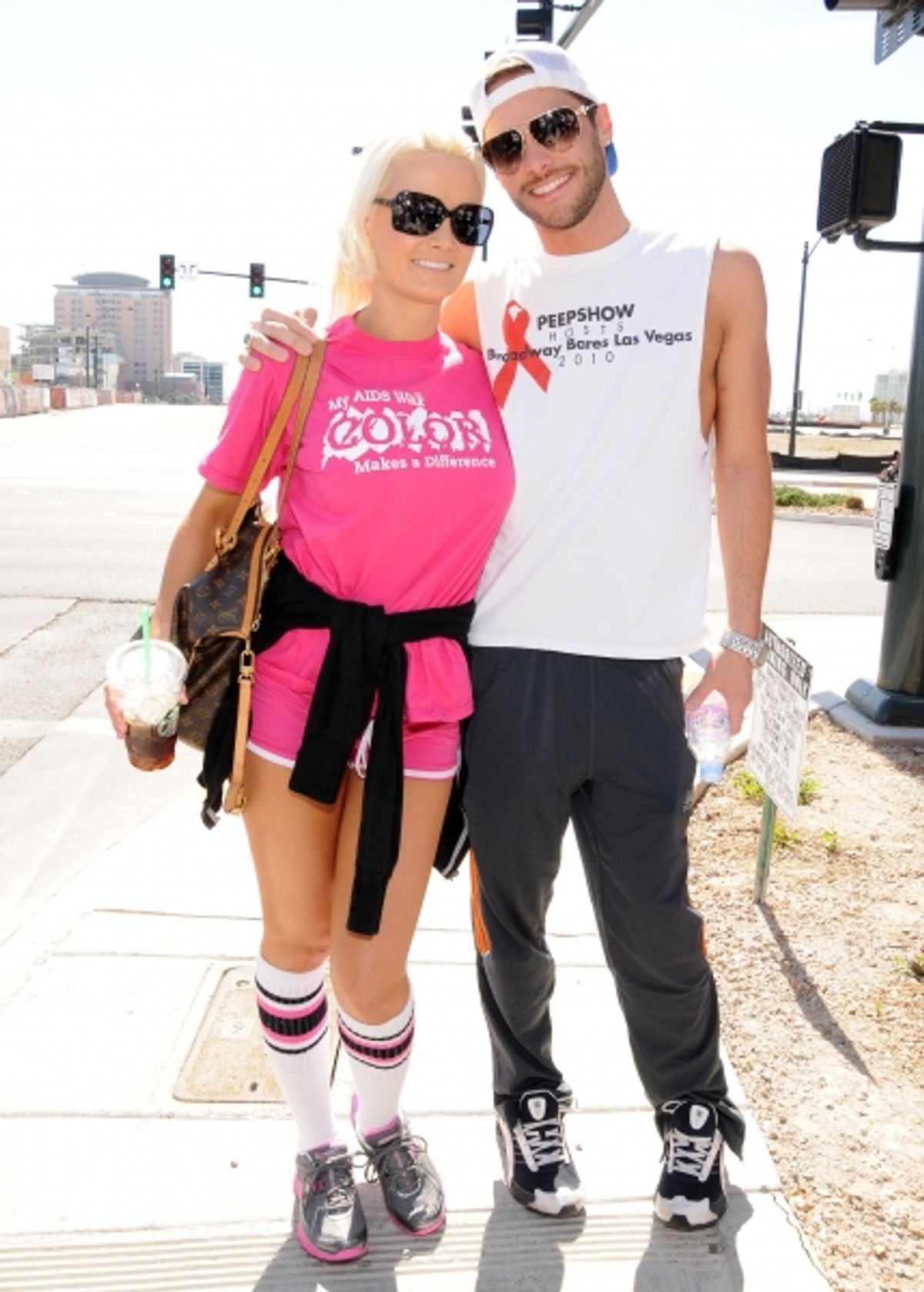  Holly Madison and Josh Strickland at the 21st Annual AFAN AIDS Walk in Las Vegas, NV. April 17, 2011 Ã'â€šÃ‚Â© Scott Harrison / Retna Ltd. at 