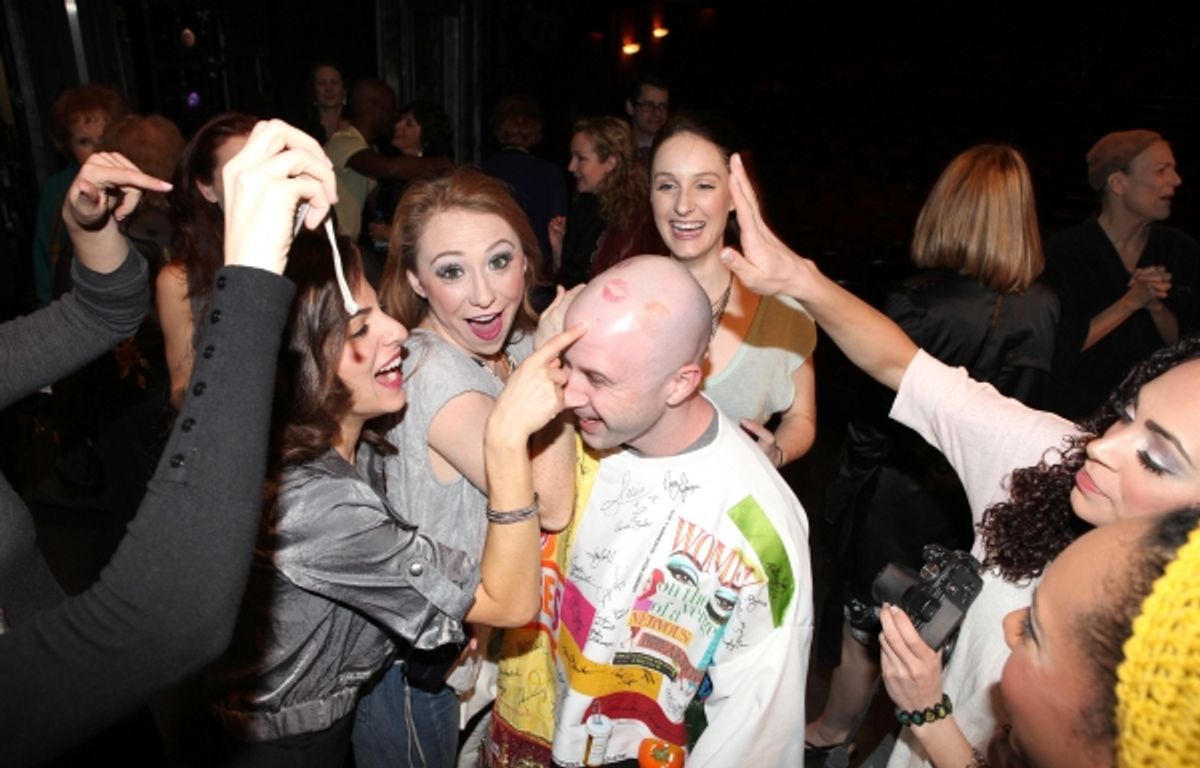 Grady McLeod Bowman & Company attending the 'Wonderland' Opening Night Gypsy Robe Ceremony Celebrating Recipient Grady McLeod Bowman in New York City. at 