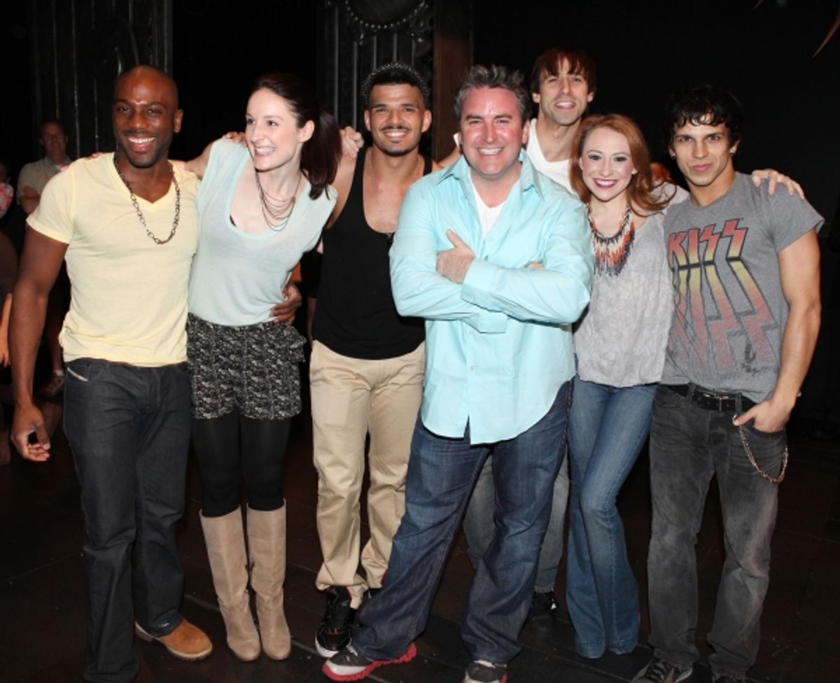 Broadway Debuts: Wilkie Ferguson III, Laura Hall, Julius Anthony Rubio, Danny Stiles, Joey Calveri, Mallauri Esquibel & Derek Ferguson attending the 'Wonderland' Opening Night Gypsy Robe Ceremony Celebrating Recipient Grady McLeod Bowman in New York City. at 