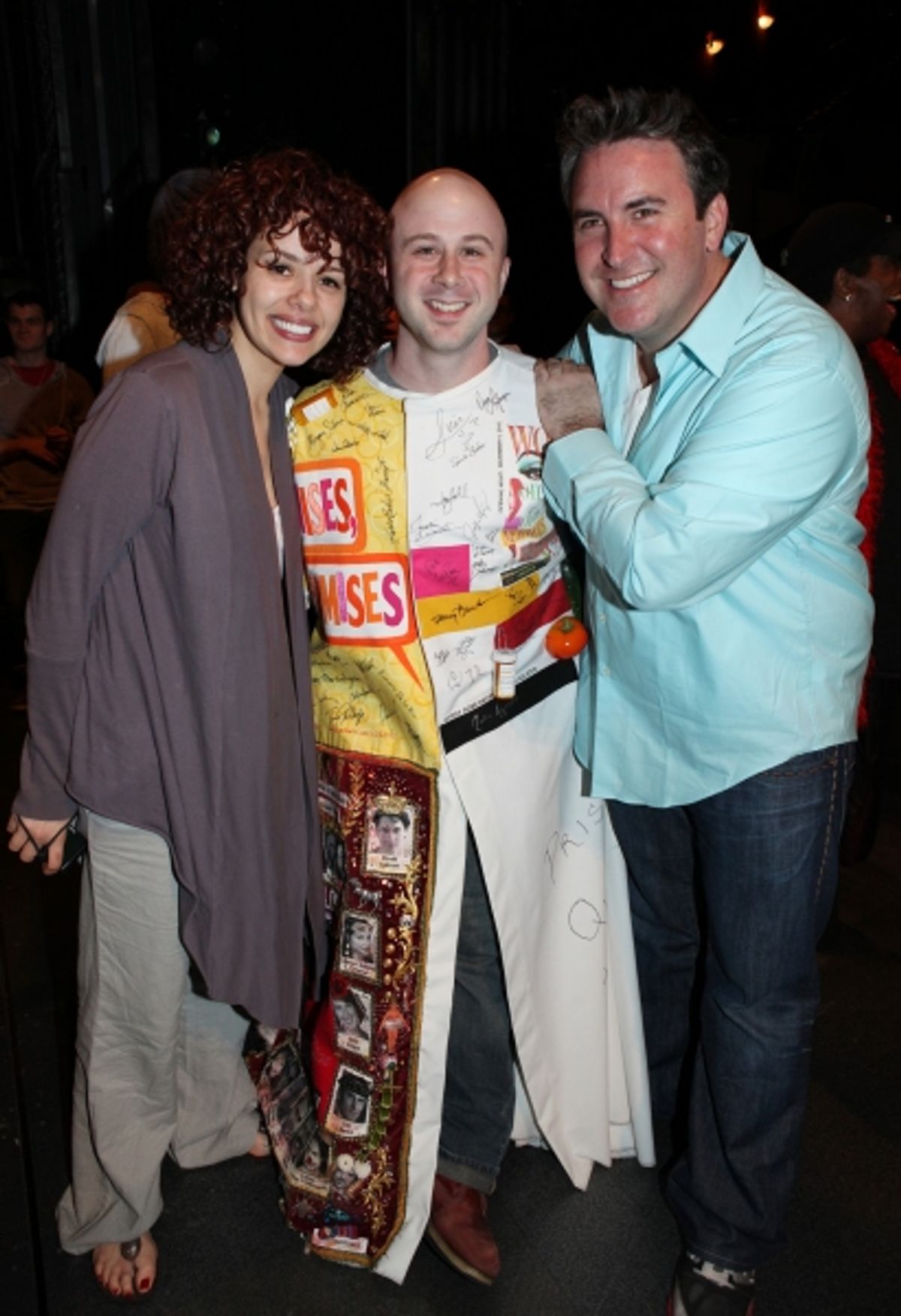 Janet Dacal & Grady McLeod Bowman & Danny Stiles attending the 'Wonderland' Opening Night Gypsy Robe Ceremony Celebrating Recipient Grady McLeod Bowman in New York City. at 