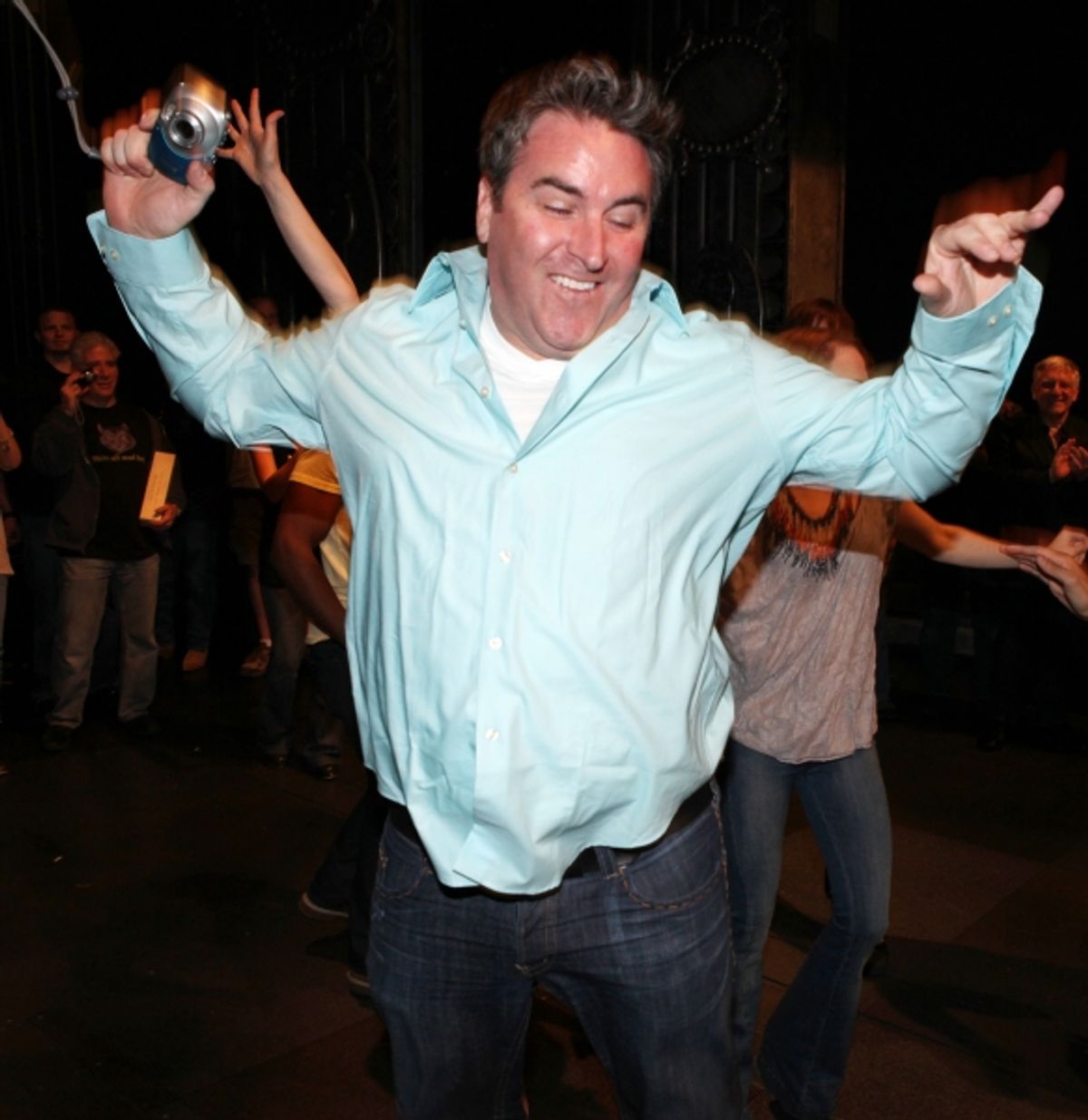 Broadway Debuts: Danny Stiles attending the 'Wonderland' Opening Night Gypsy Robe Ceremony Celebrating Recipient Grady McLeod Bowman in New York City. at 