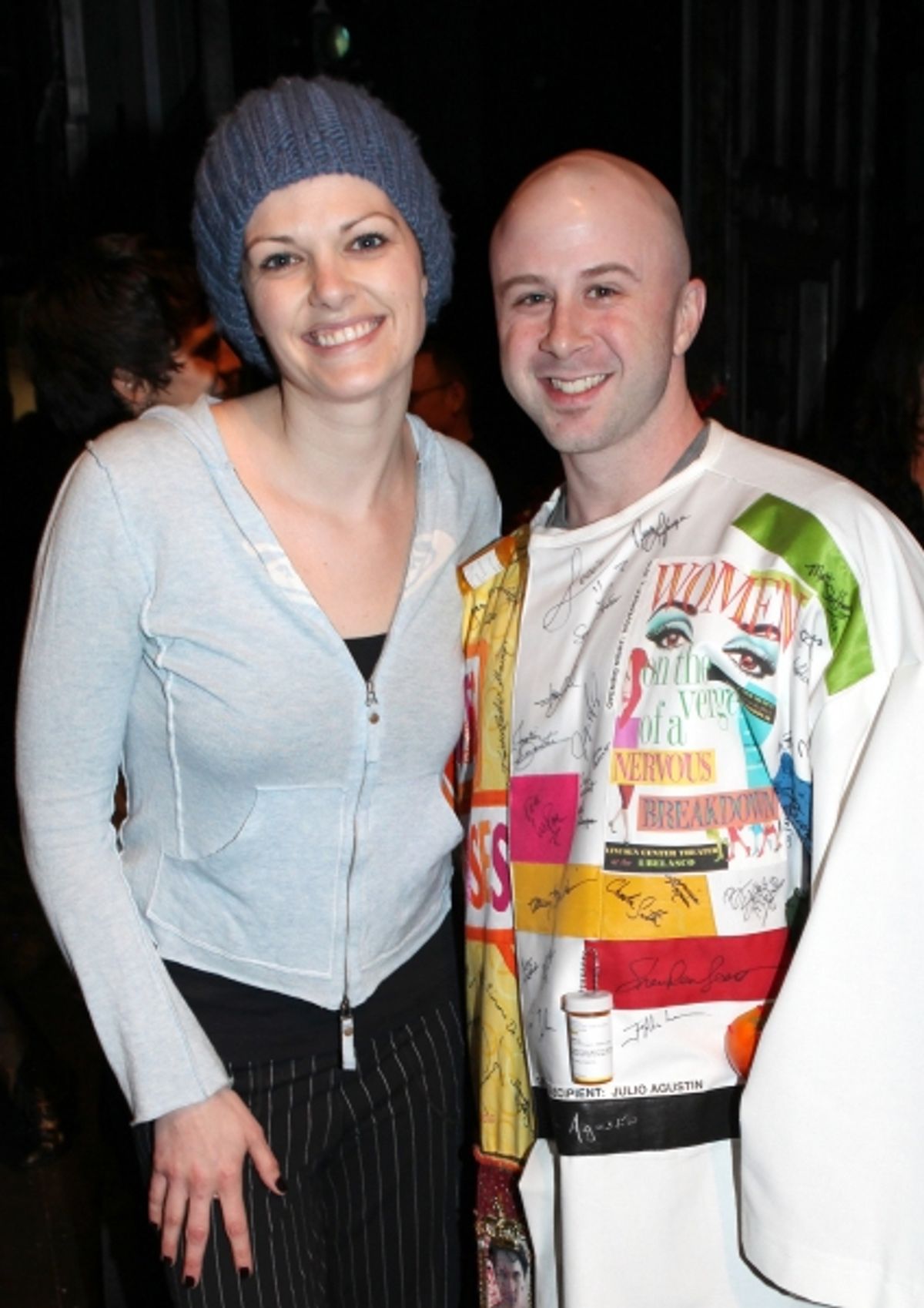 Kate Shindle & Grady McLeod Bowman  attending the 'Wonderland' Opening Night Gypsy Robe Ceremony Celebrating Recipient Grady McLeod Bowman in New York City. at 
