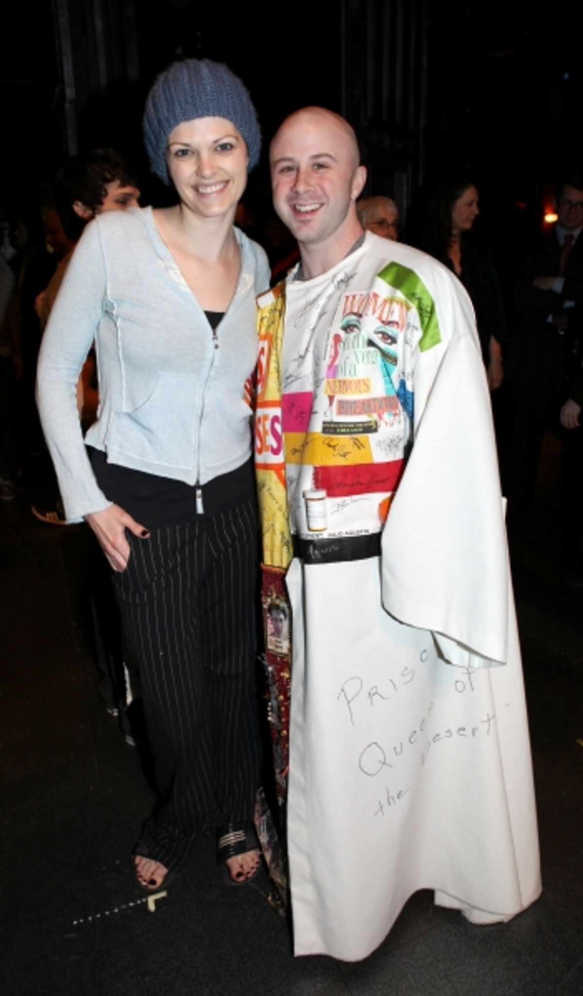 Kate Shindle & Grady McLeod Bowman  attending the 'Wonderland' Opening Night Gypsy Robe Ceremony Celebrating Recipient Grady McLeod Bowman in New York City. at 