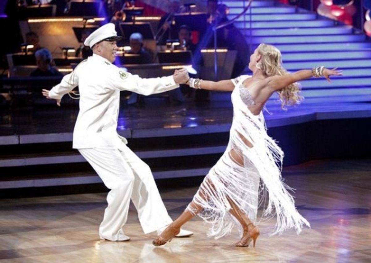 Hines Ward, Kym Johnson at 