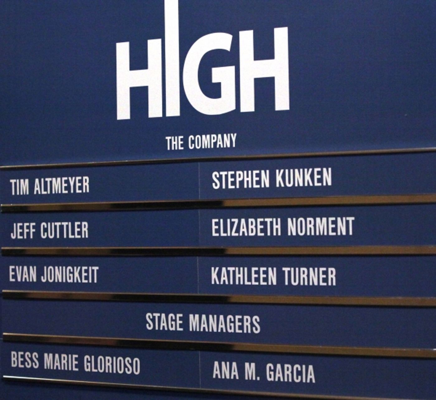 Photo Coverage: HIGH Opening Night on Broadway Curtain Call  Image
