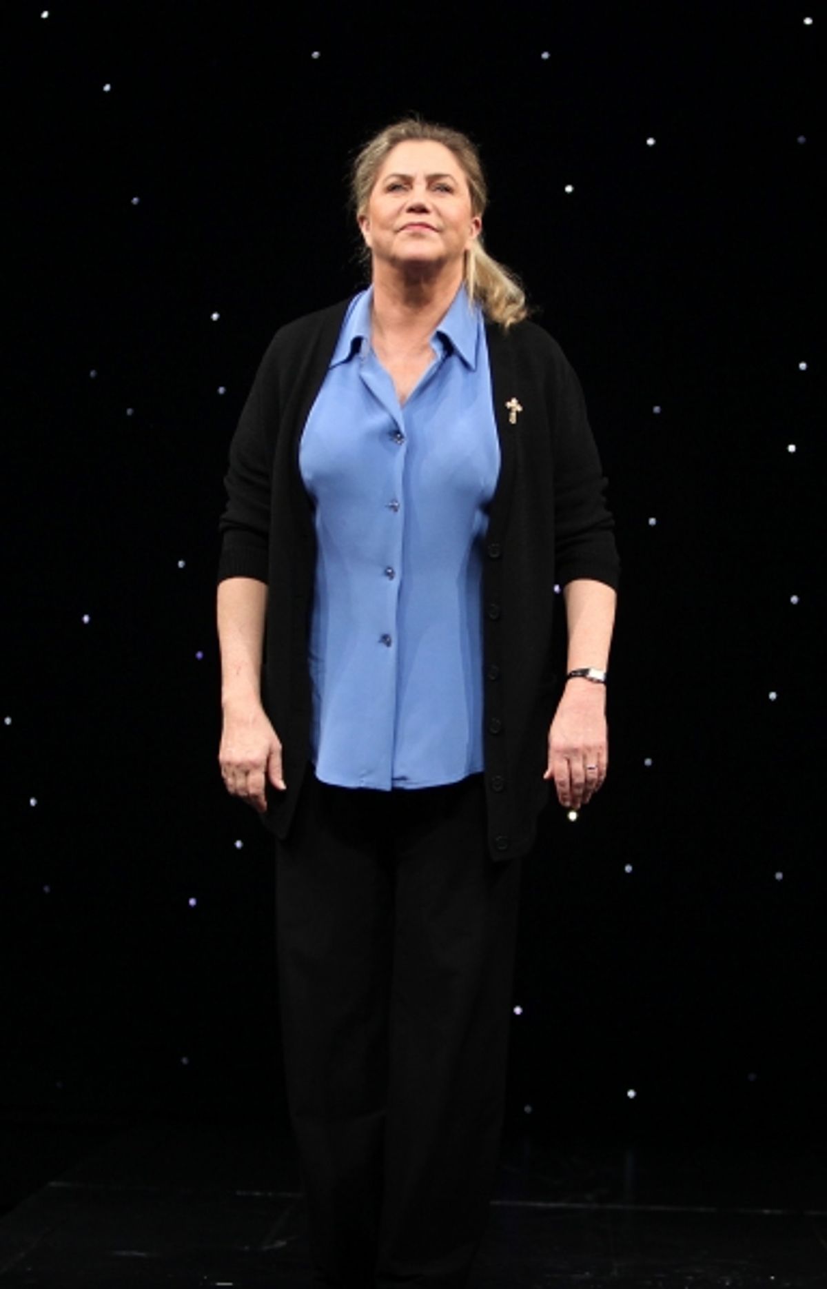 Kathleen Turner attending the Broadway Opening Night Performance Curtain Call for 'High' in New York City. at 