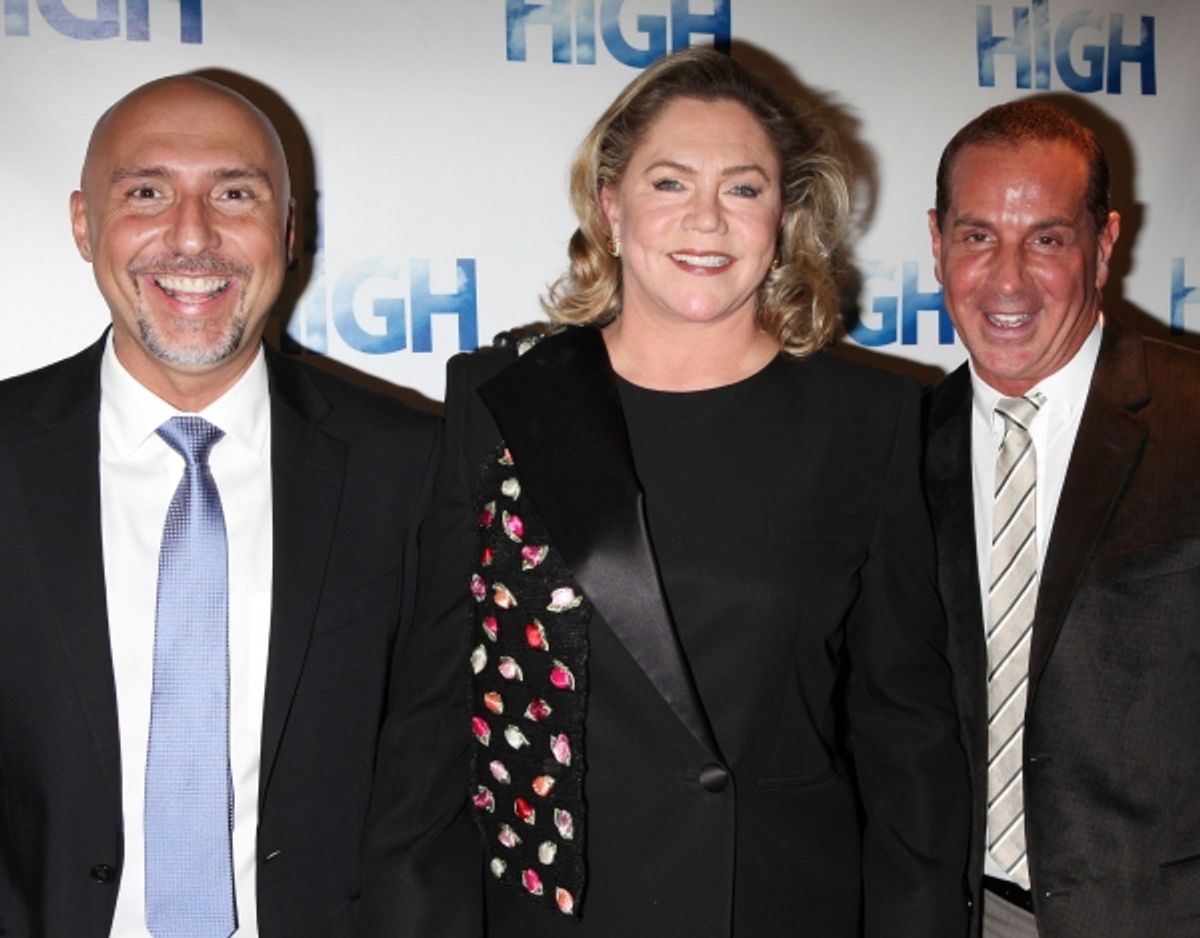 Rob Ruggiero, Kathleen Turner, Matthew Lombardo attending the Broadway Opening Night Performance After Party for 'High' in New York City. at 