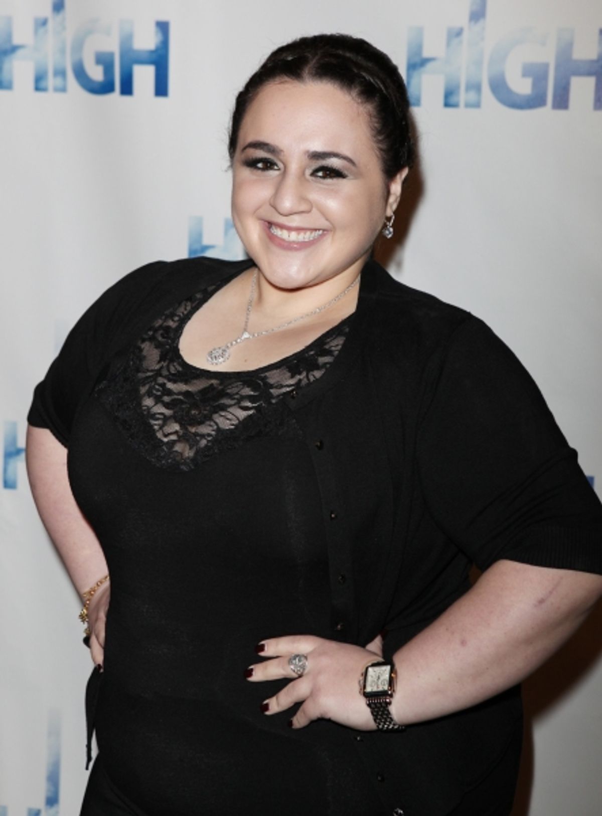 Nikki Blonsky attending the Broadway Opening Night Performance Arrivals of 'High' in New York City. at 
