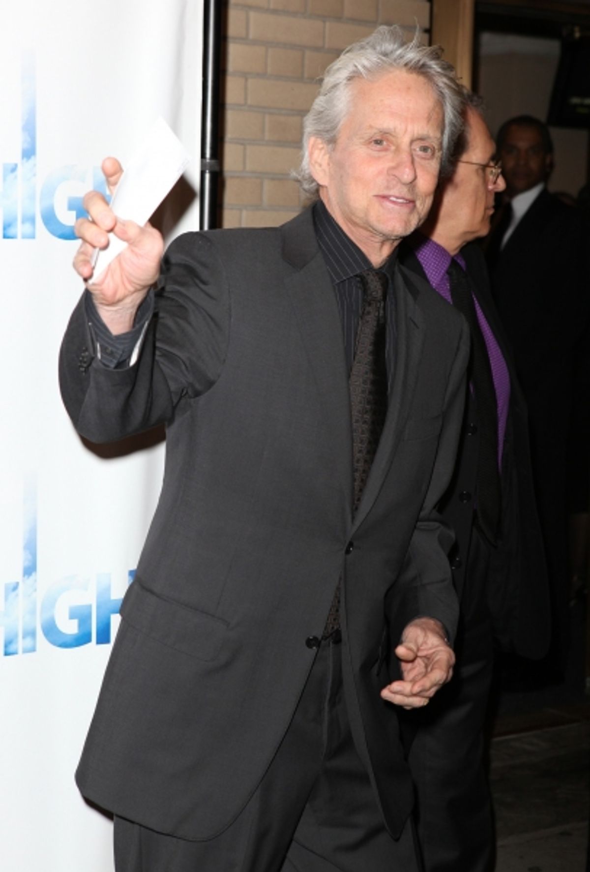 Michael Douglas attending the Broadway Opening Night Performance Arrivals of 'High' in New York City. at 