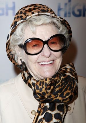 Elaine Stritch attending the Broadway Opening Night Performance Arrivals of 'High' in New York City. @ BroadwayWorld Elaine Stritch attending the Broadway Opening Night Performance Arrivals of 'High' in Photo