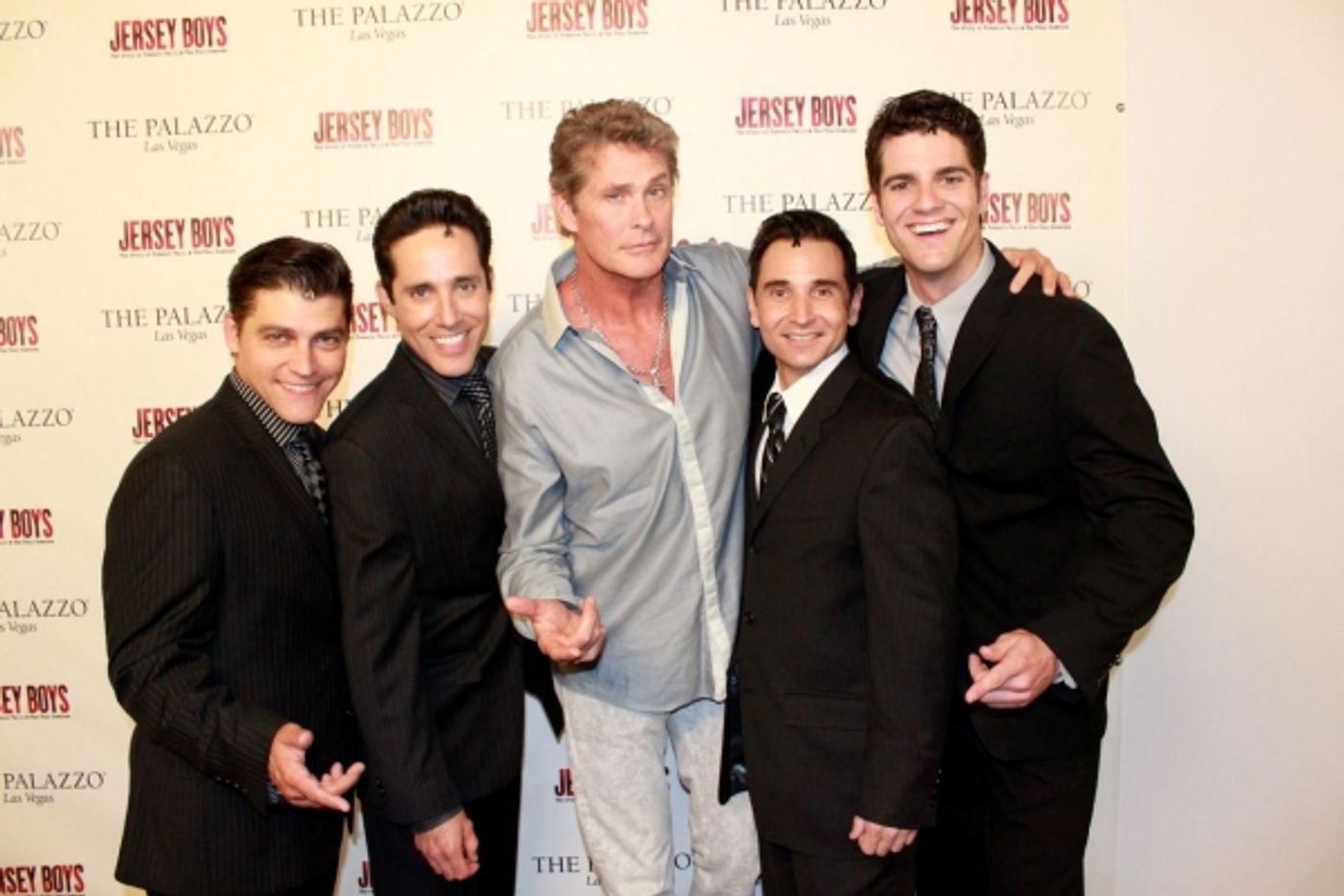 Photo Flash: David Hasselhoff Visits Vegas JERSEY BOYS  Image