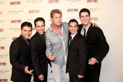 Deven May, Jeff Leibow, David Hasselhoff, Travis Cloer, Peter Saide Photo