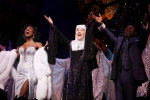 Patina Miller, Victoria Clark, Kingsley Leggs during  the Broadway Opening Night Curt Photo