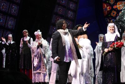 Whoopi Goldberg & Company during  the Broadway Opening Night Curtain Call for 'Sister Photo
