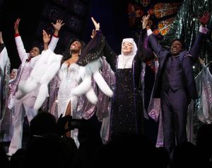 Chester Gregory, Patina Miller, Victoria Clark, Kingsley Leggs during  the Broadway O Photo