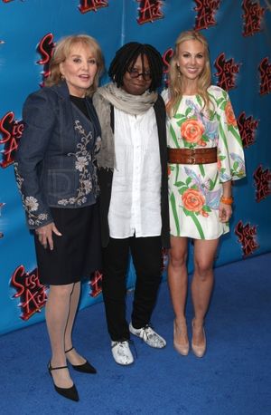 Barbara Walters, Whoopi Goldberg & Elisabeth Hasselbeck attending the Broadway Openin Photo