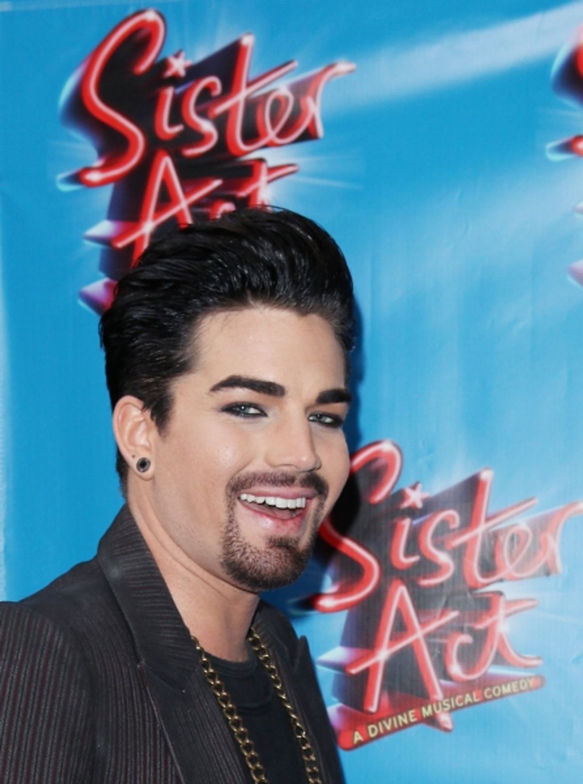 Adam Lambert attending the Broadway Opening Night Performance of 'Sister Act' at the Broadway Theatre n New York City. at 