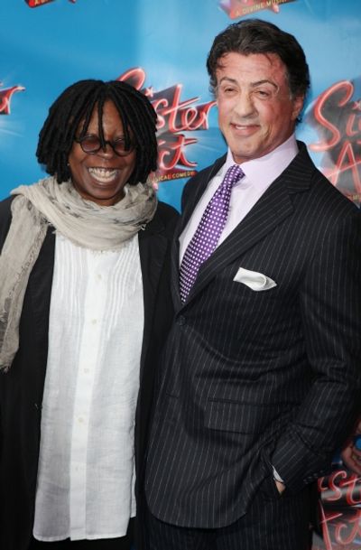 Whoopi Goldberg & Sly Stallone attending the Broadway Opening Night Performance of 'S Photo