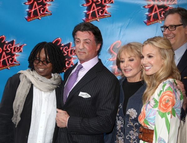Whoopi Goldberg & Sly Stallone with Barbara Walters, Elisabeth Hasselbeck & Douglas C Photo