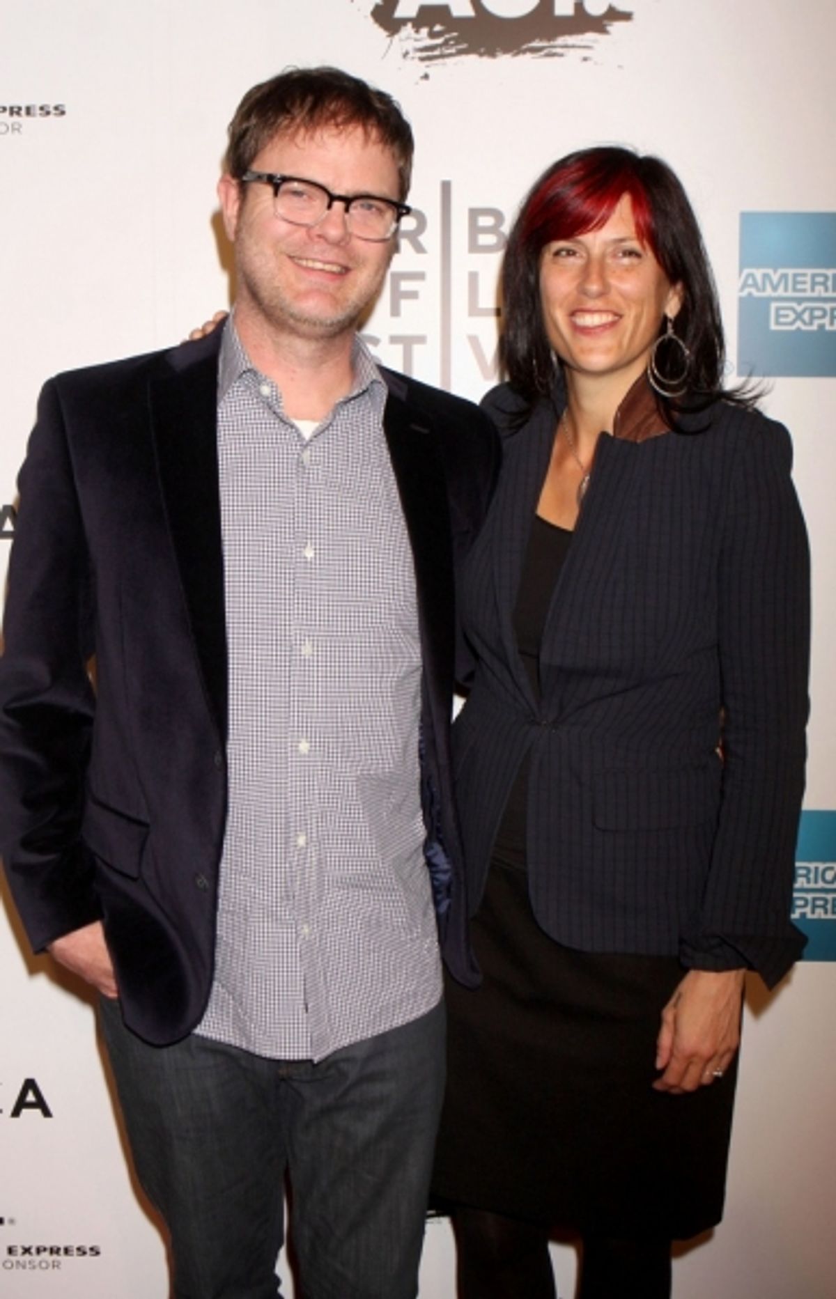  Rainn Wilson and wife Holiday Reinhorn at 