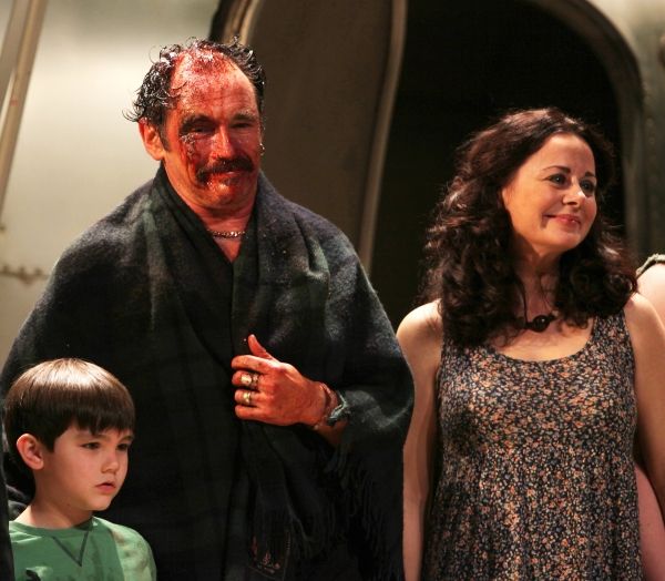 Mark Page, Mark Rylance & Geraldine Hughes during  the Broadway Opening Night Curtain Photo
