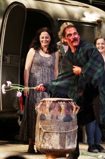 Mark Rylance, Geraldine Hughes during  the Broadway Opening Night Curtain Call for 'J Photo