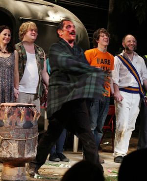 Mark Rylance, Geraldine Hughes, Danny Kirrane, John Gallagher, Max Baker during  the  Photo