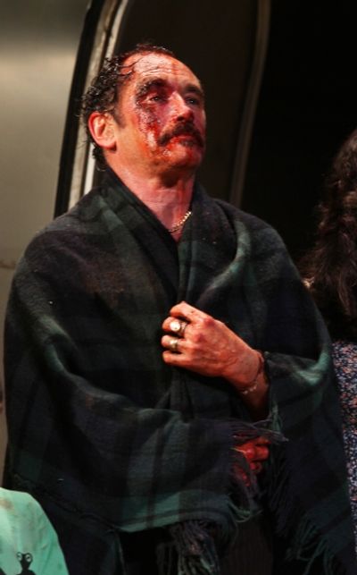 Mark Rylance during  the Broadway Opening Night Curtain Call for 'Jerusalem' in New Y Photo