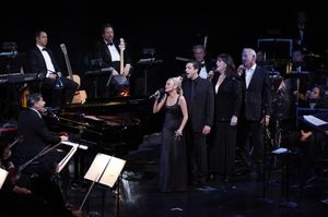 Stephen Schwartz at the piano with Kristin Chenoweth, Raul Esparza, Ann Hampton Callaway, and Victor Garber @ BroadwayWorld Stephen Schwartz at the piano with Kristin Chenoweth, Raul Esparza, Ann Hampton Call Photo