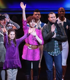  Carly Rose Sonenclar, Janet Dacal, Darren Ritchie and the cast of Wonderland. Photo  Photo