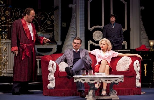 Jim Belushi, Robert Sean Leonard and Nina Arianda Photo