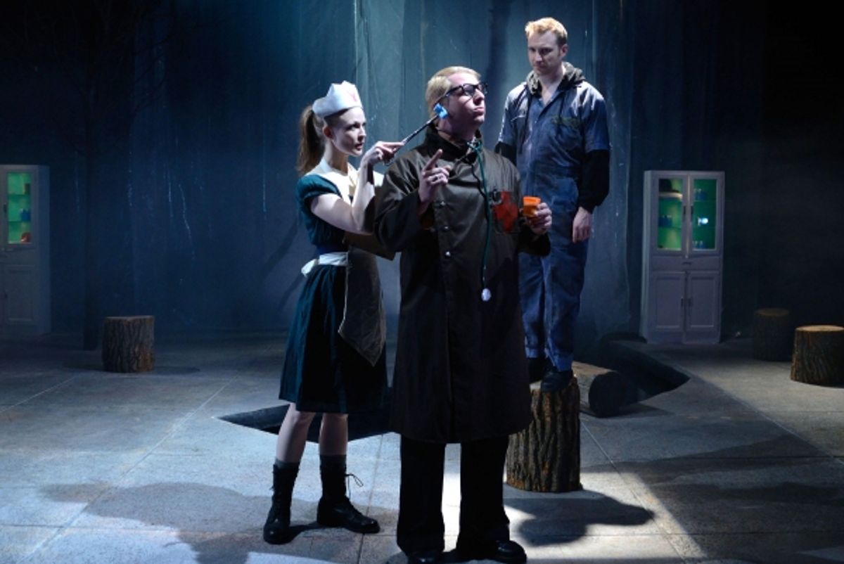  Erin Barlow (KathÃ'Â«), Ryan Bollettino (Herr Doktor) and Geoff Button at 