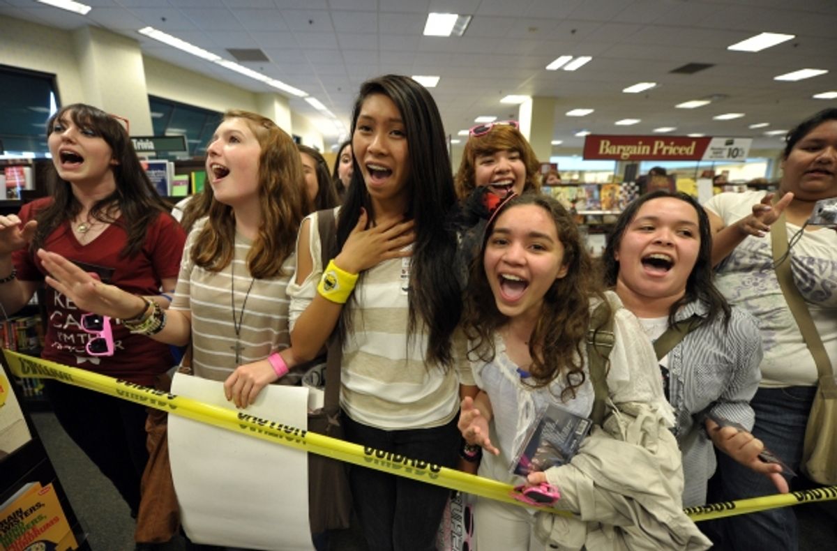 LOS ANGELES, CA - APRIL 22:  A view of fans at Darren Criss' CD signing for 'Glee: The Music Presents The Warblers' at Barnes & Noble bookstore at The Grove on April 22, 2011 in Los Angeles, California.  (Photo by John Shearer/WireImage) at 