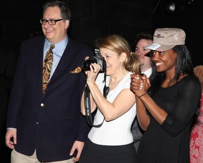 Douglas Carter Beane & Victoria Clark & Patina Miller attending the 'Sister Act'  Bro Photo