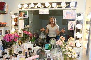 Victoria Clark (Blessing her dressing room) attending the 'Sister Act'  Broadway Open Photo