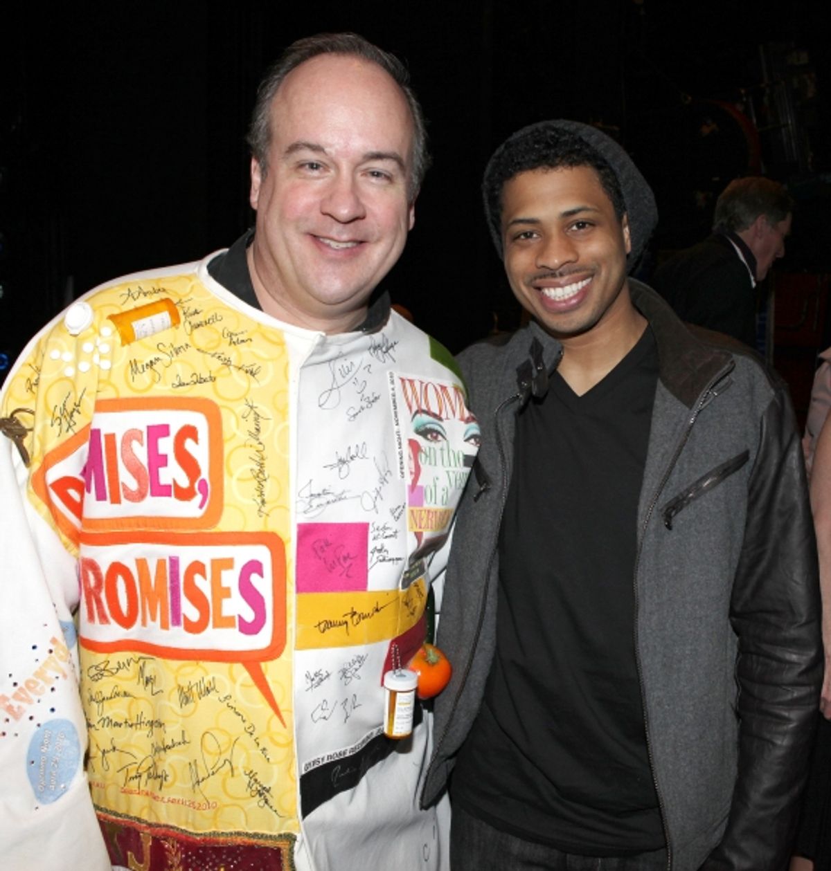 Kevin Ligon with Chester Gregory attending the 'Sister Act'  Broadway Opening Night Performance Gypsy Robe Ceremony for recipient Kevin Ligon at the Broadway Theatre n New York City. at 