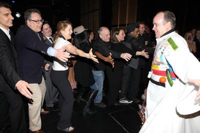 Kevin Ligon with Douglas Carter Beane, Victoria Clark, Patina Miller & The Company at Photo
