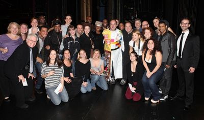Kevin Ligon with The Company attending the 'Sister Act'  Broadway Opening Night Perfo Photo