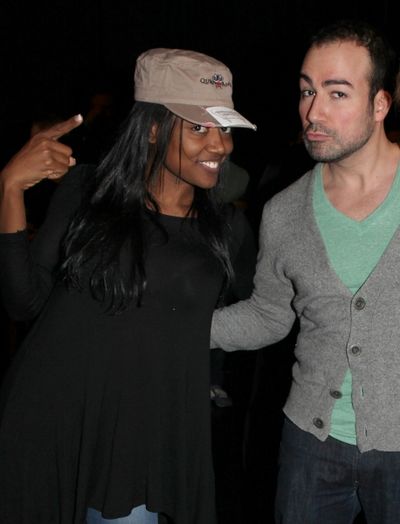 Patina Miller & Caesar Samayoa attending the 'Sister Act'  Broadway Opening Night Per Photo