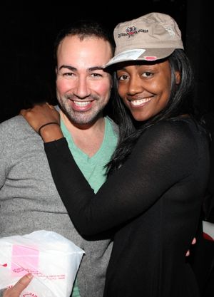 Caesar Samayoa & Patina Miller attending the 'Sister Act'  Broadway Opening Night Per Photo