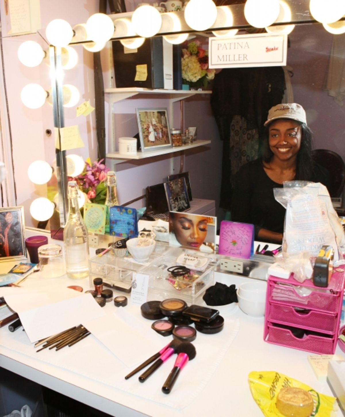 Patina Miller attending the 'Sister Act'  Broadway Opening Night Performance Gypsy Robe Ceremony for recipient Kevin Ligon at the Broadway Theatre n New York City. at 