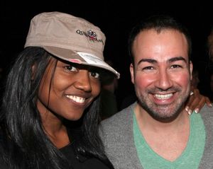 Patina Miller & Caesar Samayoa attending the 'Sister Act'  Broadway Opening Night Per Photo