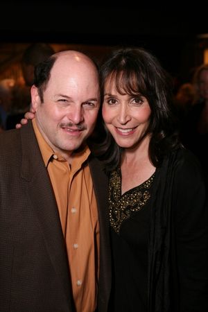 NORTH HOLLYWOOD, CA - APRIL 23: Cast members Jason Alexander (L) and Gina Hecht (R) pose during the party for the opening night performance of "The Prisoner of Second Avenue" at the El Portal Theatre on April 23, 2011 in North Hollywood, California. (Pho @ BroadwayWorld NORTH HOLLYWOOD, CA - APRIL 23: Cast members Jason Alexander (L) and Gina Hecht (R) Photo
