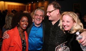 NORTH HOLLYWOOD, CA - APRIL 23: (L-R) Jennifer Leigh Warren, Director Glenn Casale, cast member Ron Orbach and wife Kathleen Orbach pose during the party for the opening night performance of "The Prisoner of Second Avenue" at the El Portal Theatre @ BroadwayWorld NORTH HOLLYWOOD, CA - APRIL 23: (L-R) Jennifer Leigh Warren, Director Glenn Casale, c Photo