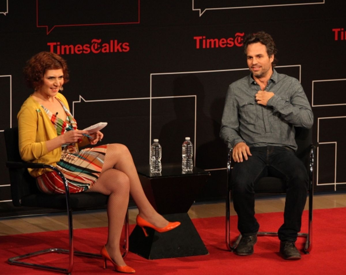 Times Talks- Melena Ryzik has a Conversation with Mark Ruffalo at Times Center in New York City.  at 