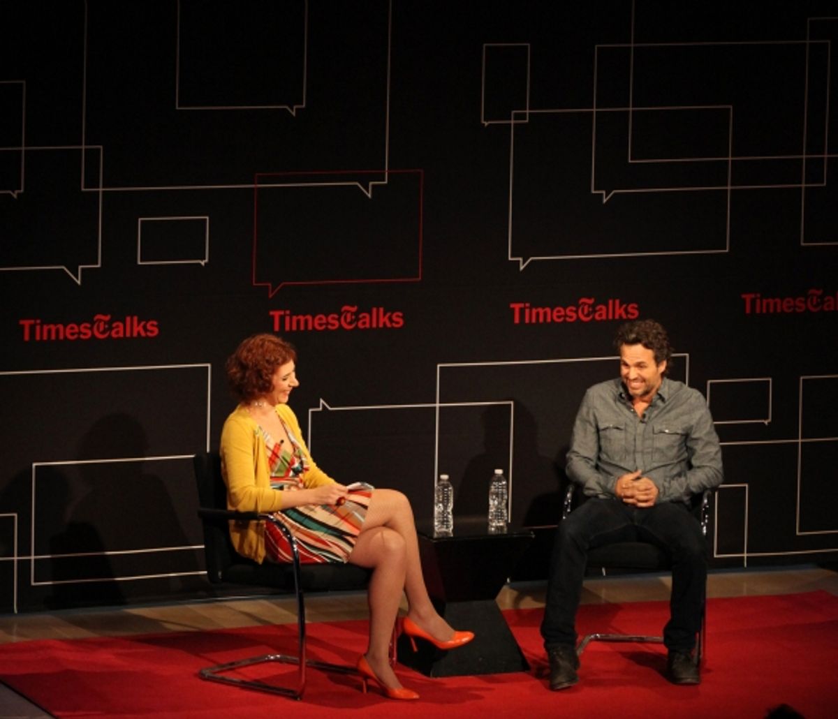 Times Talks- Melena Ryzik has a Conversation with Mark Ruffalo at Times Center in New York City.  at 