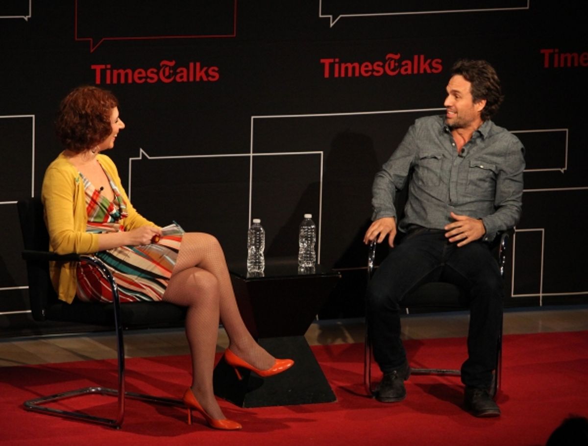 Times Talks- Melena Ryzik has a Conversation with Mark Ruffalo at Times Center in New York City.  at 