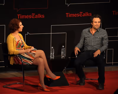 Times Talks- Melena Ryzik has a Conversation with Mark Ruffalo at Times Center in New Photo