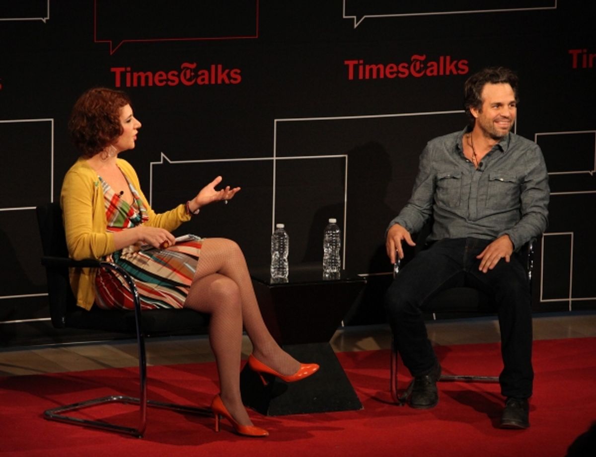Times Talks- Melena Ryzik has a Conversation with Mark Ruffalo at Times Center in New York City.  at 