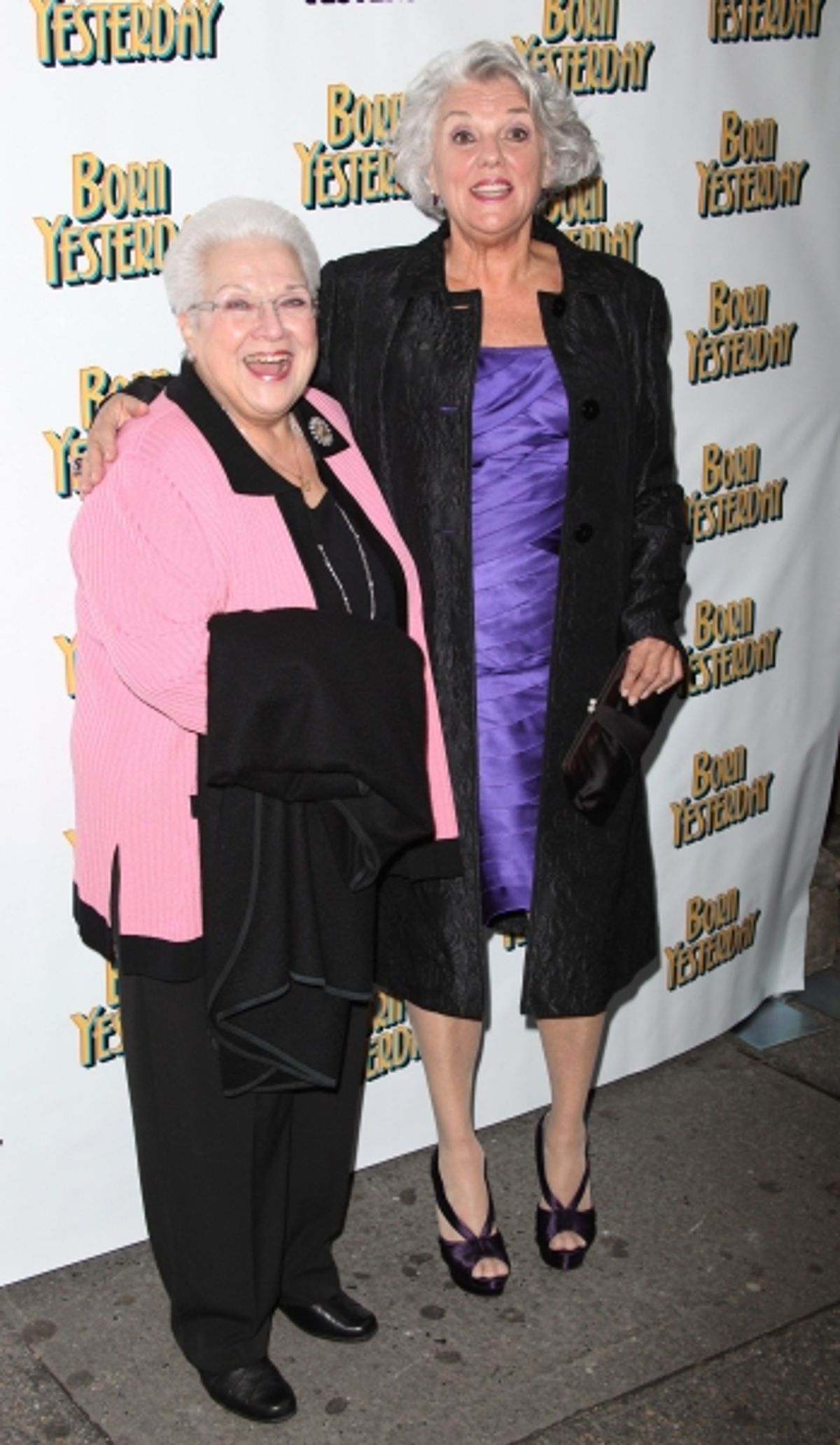 Marilyn Horne & Tyne Daly attending the Broadway Opening Night Performance for 'Born Yesterday' in New York City. at 